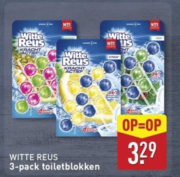 WITTE REUS 3-pack toiletblokken