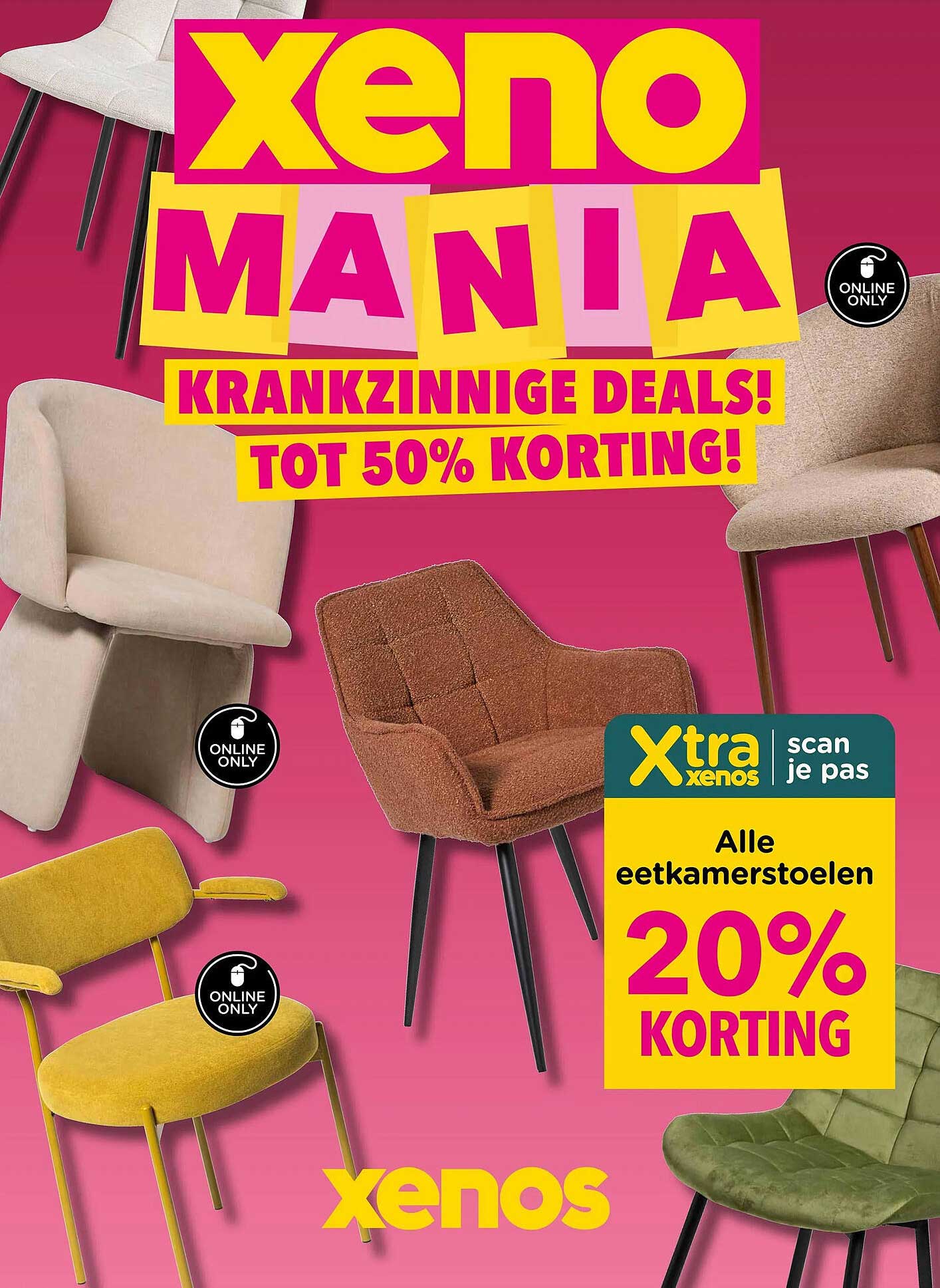 Alle eetkamerstoelen 20% korting