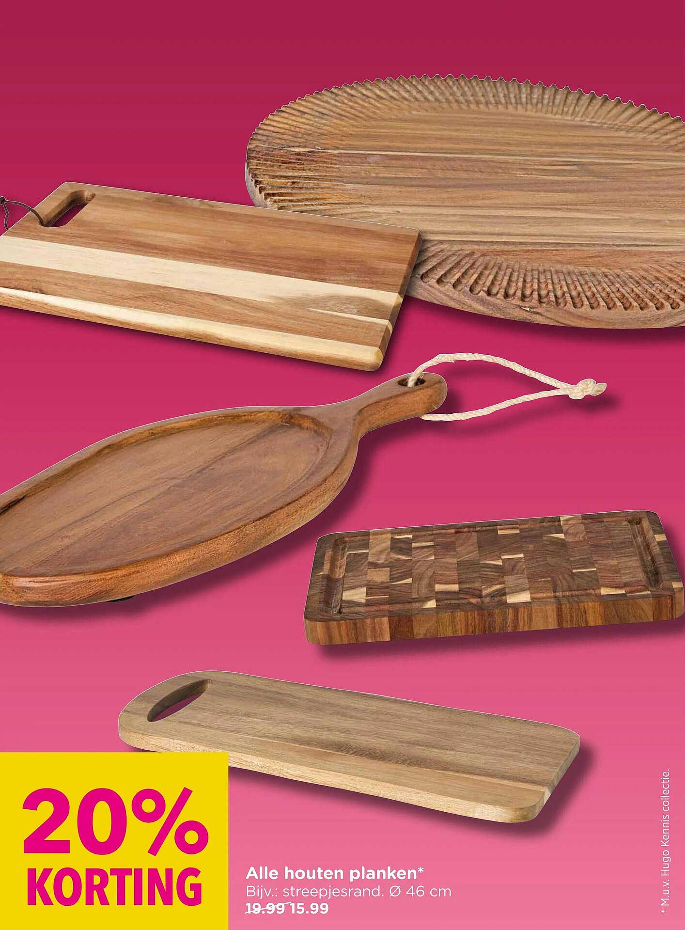 Alle houten planken* 20% KORTING