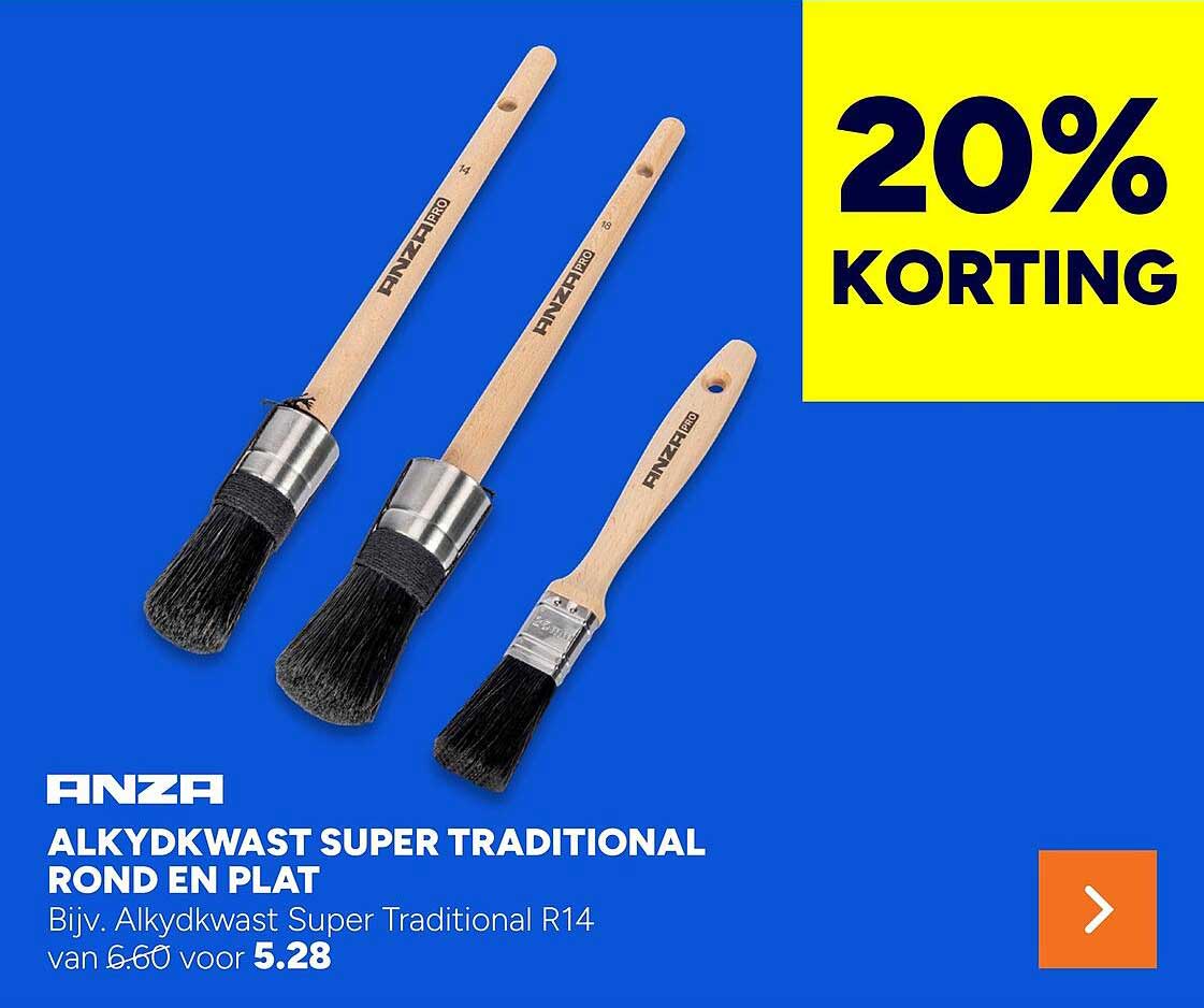 ANZA ALKYDKWAST SUPER TRADITIONAL ROND EN PLAT