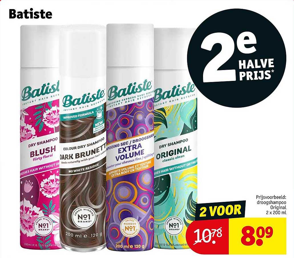 Batiste 2e halve prijs