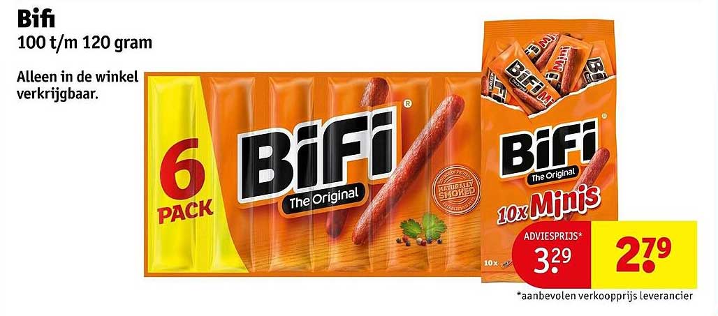 Bifi 100 t/m 120 gram