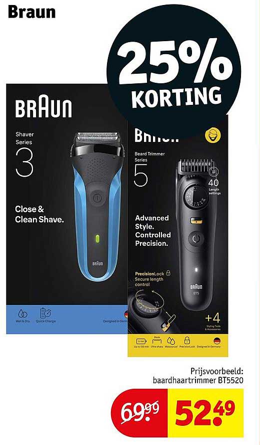Braun 25% KORTING