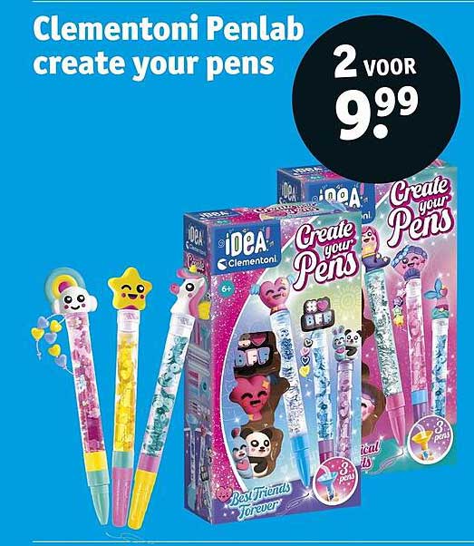 Clementoni Penlab create your pens 2 voor