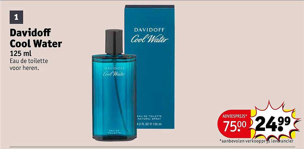 Davidoff Cool Water 125 ml Eau de toilette voor heren