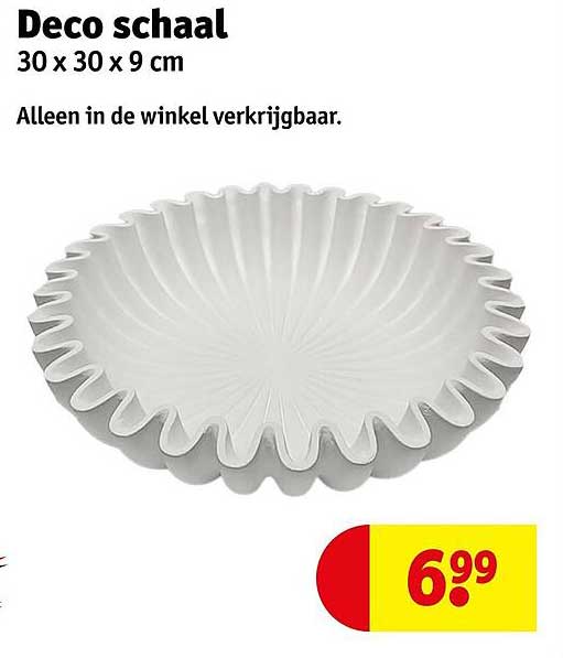 Deco schaal 30 x 30 x 9 cm