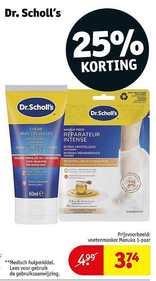 Dr. Scholl’s 25% KORTING