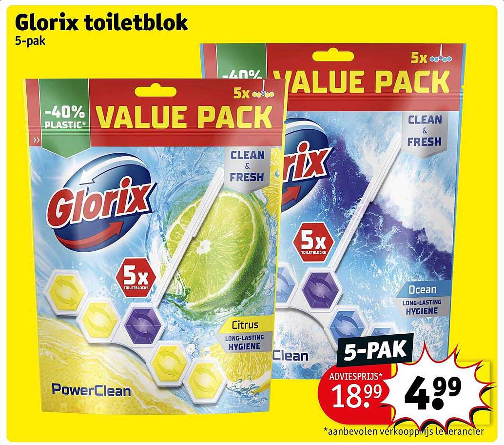 Glorix toiletblok 5-pak