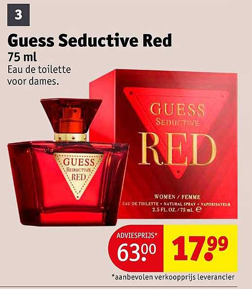 Guess Seductive Red 75 ml Eau de toilette voor dames.
