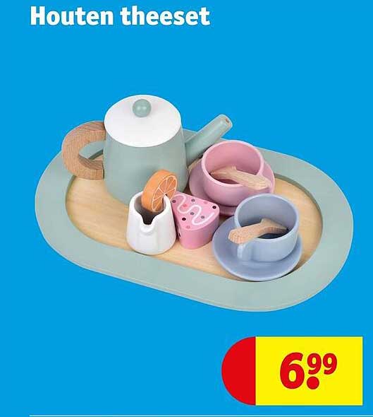 Houten theeset