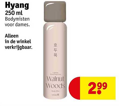 Hyang 250 ml Bodysmist voor dames. Alleen in de winkel verkrijgbaar.