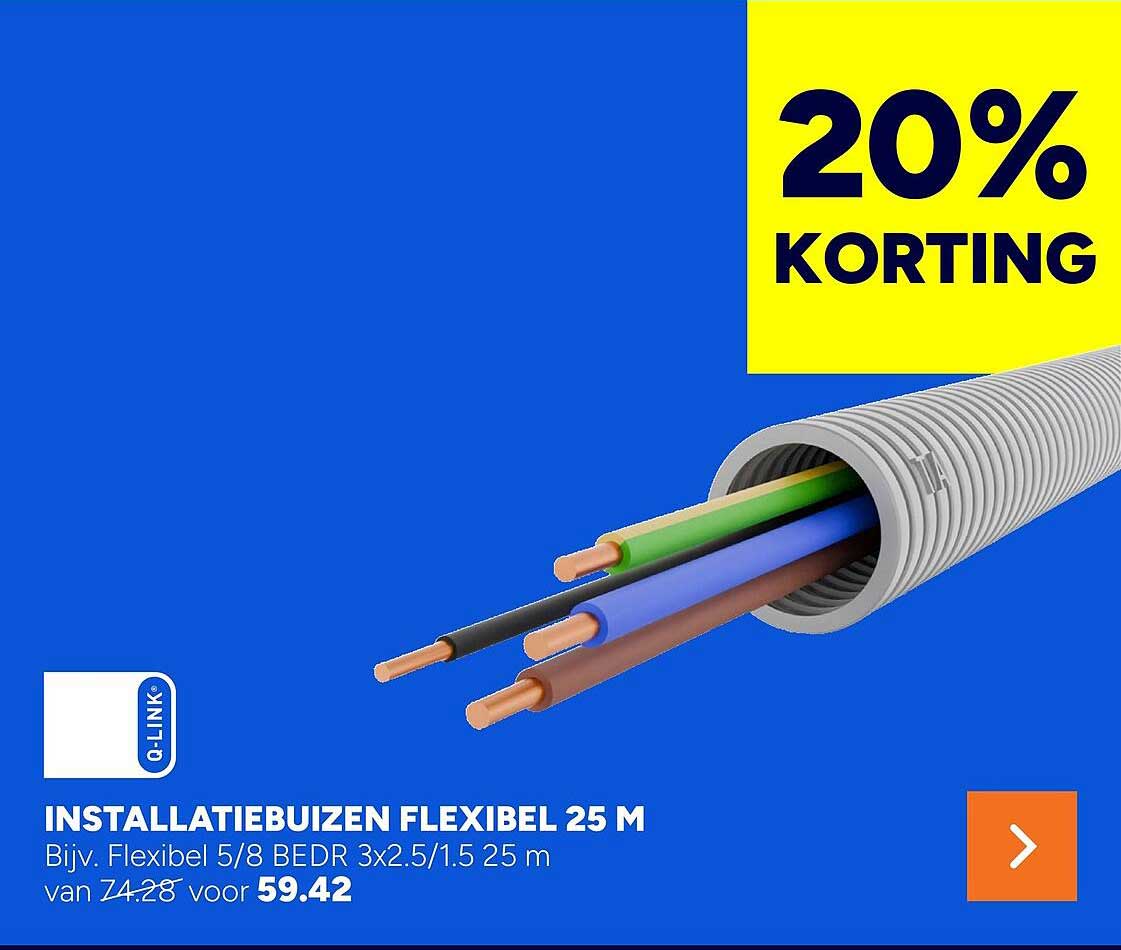 INSTALLATIEBUIZEN FLEXIBEL 25 M
