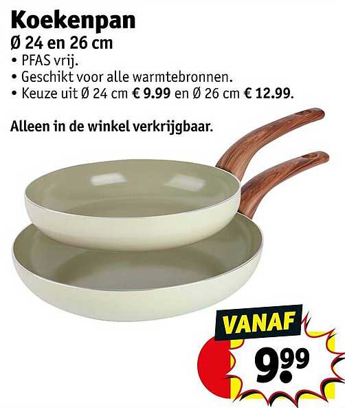 Koekenpan Ø 24 en 26 cm