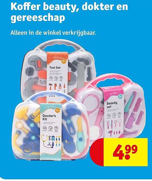 Koffer beauty, dokter en gereedschap