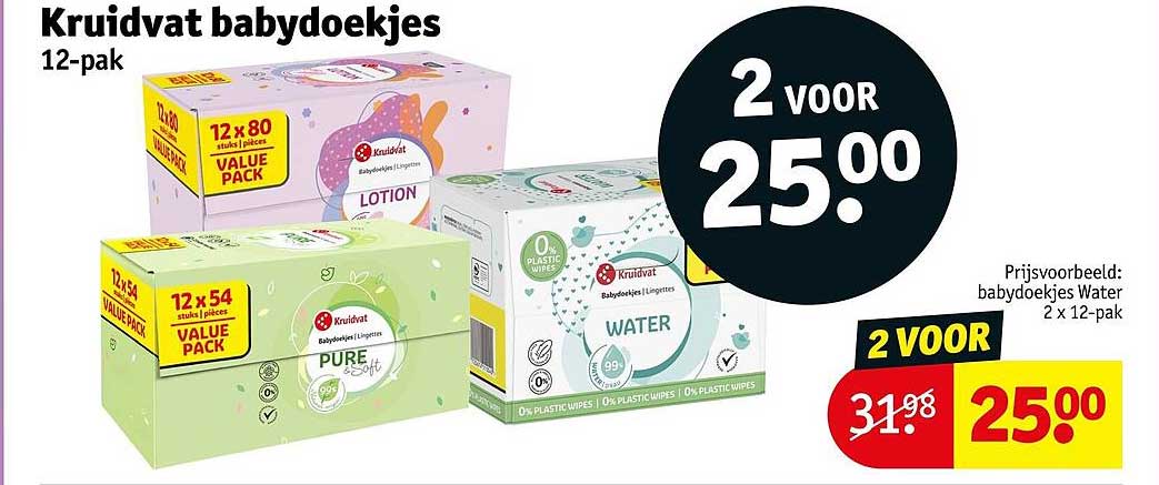 Kruidvat babydoekjes 12-pak