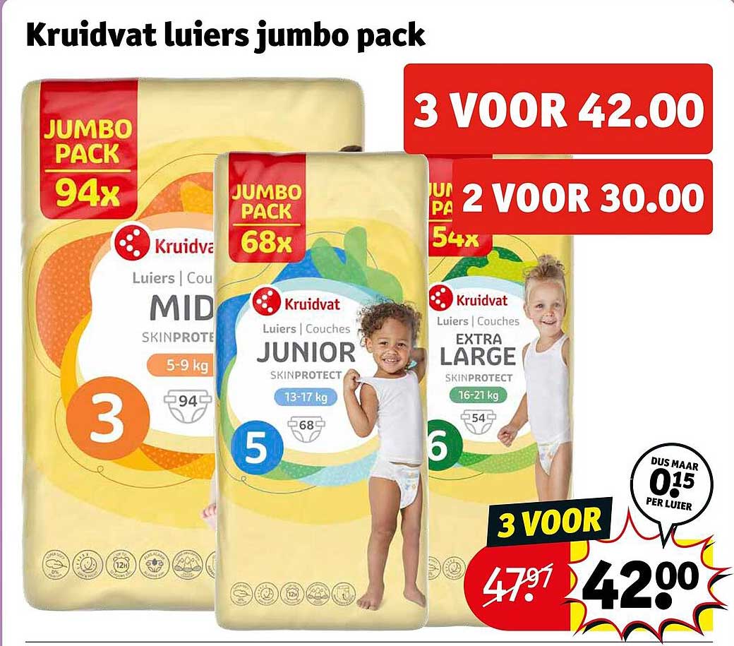 Kruidvat Luiers jumbo pack