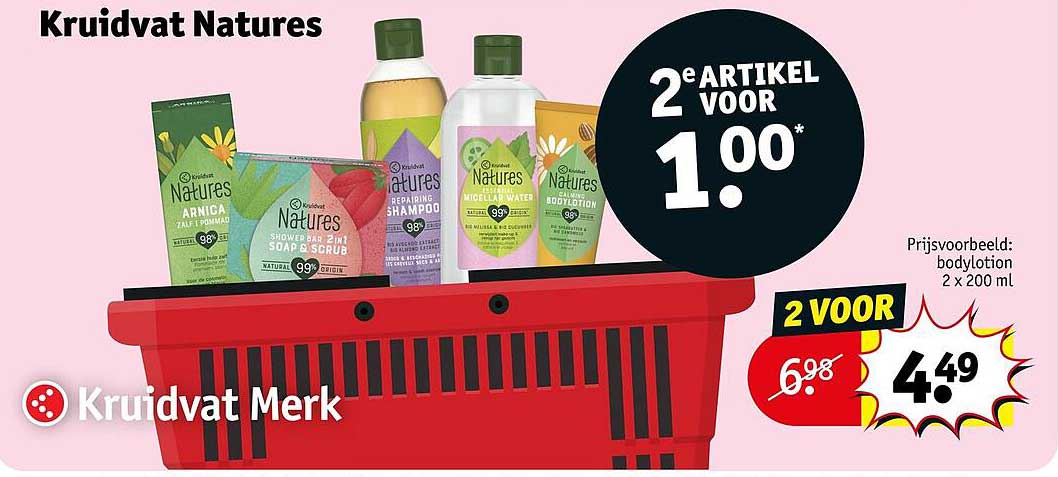 Kruidvat Natures 2e artikel voor 1.00*
