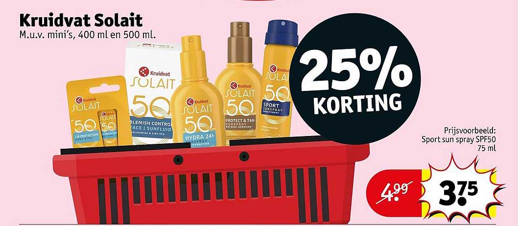 Kruidvat Solait 25% KORTING