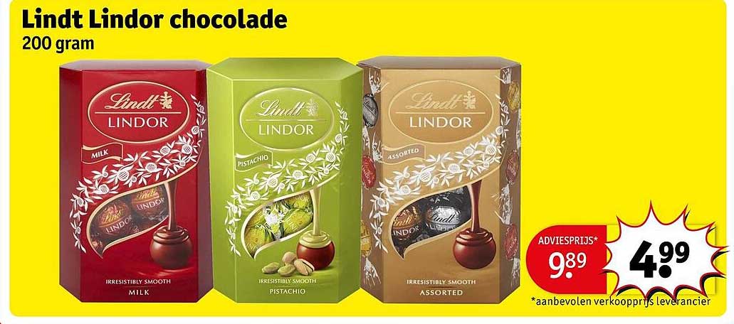Lindt Lindor chocolade 200 gram