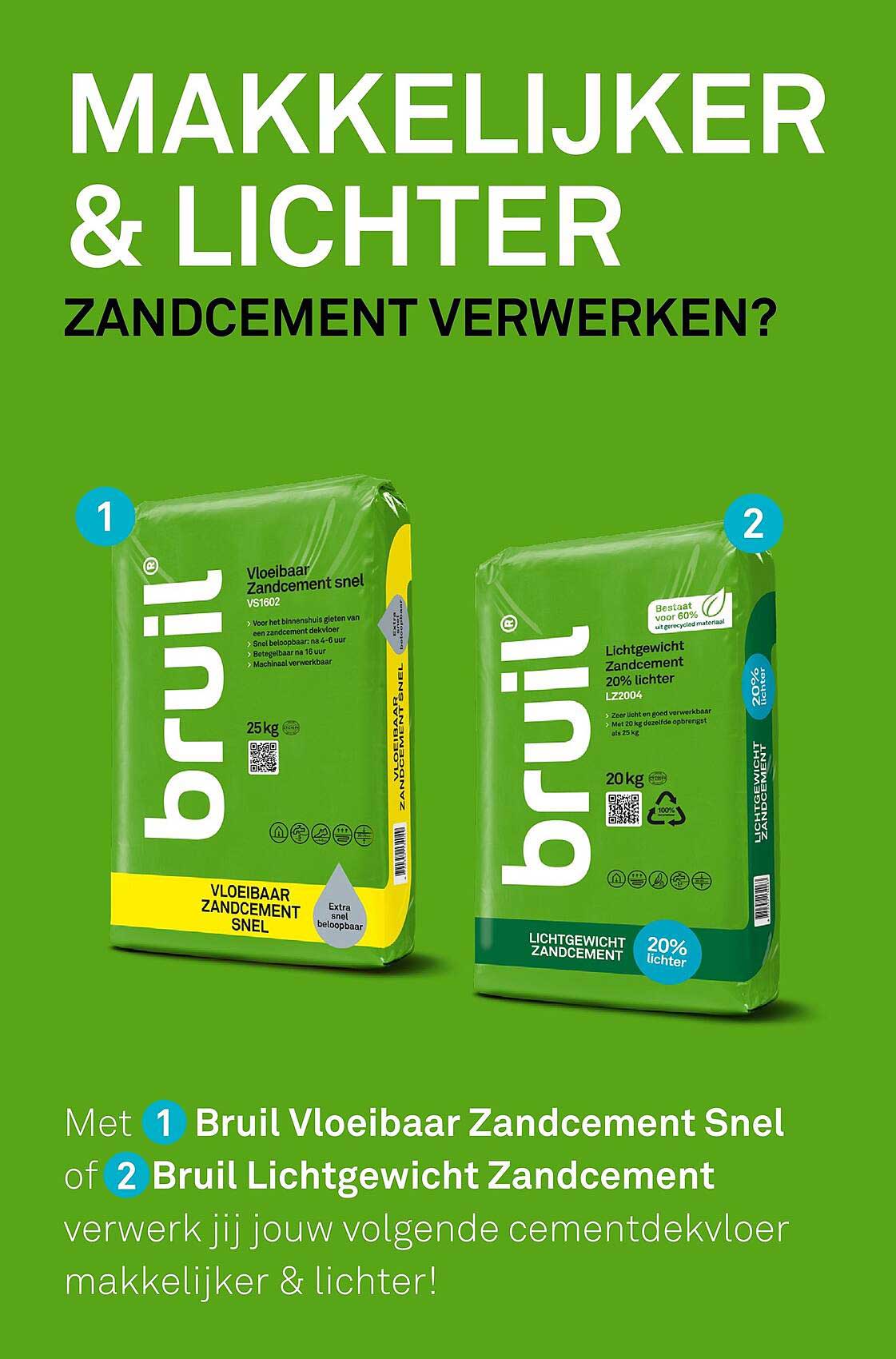 MAKKELIJKER & LICHTER ZANDCEMENT VERWERKEN?