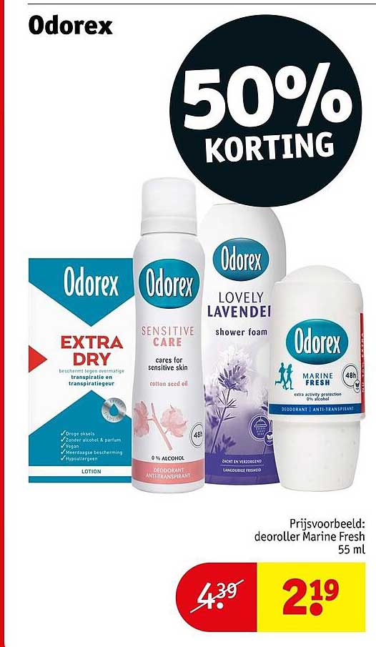 Odorex 50% Korting
