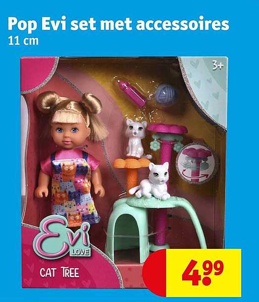 Pop Evi set met accessoires 11 cm
