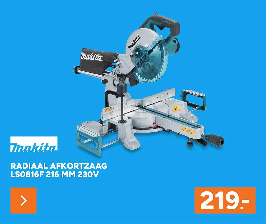 RADIAAL AFKORTZAAG LS0816F 216 MM 230V