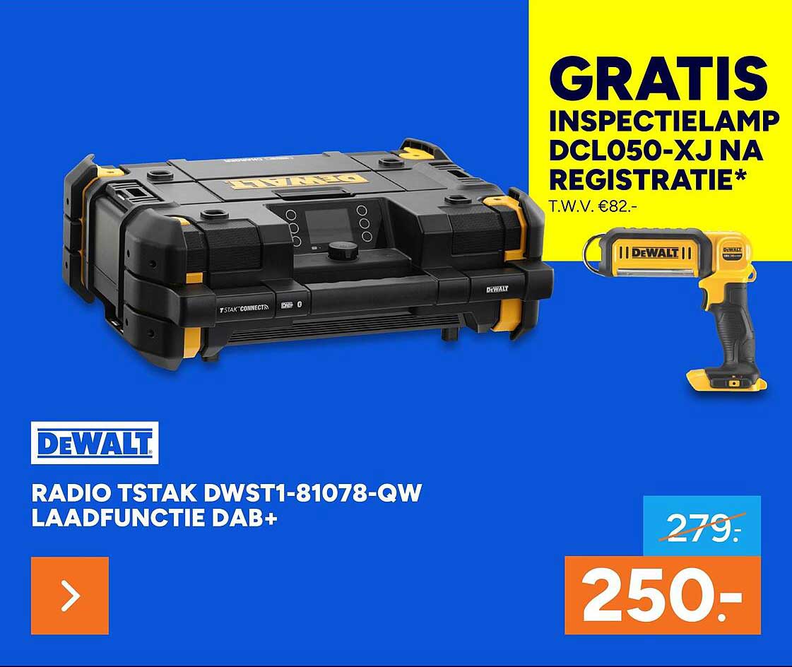Radio TSTAK DWST1-81078-QW laadfunctie DAB+