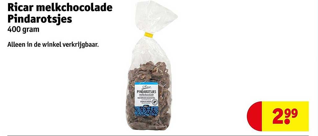 Ricar melkchocolade Pindarotsjes