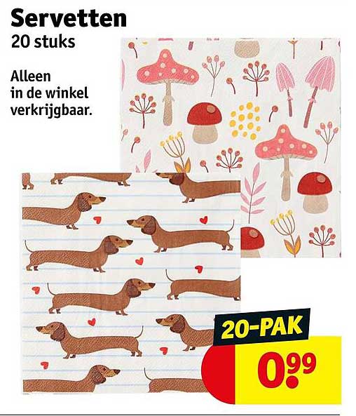 Servetten 20 stuks