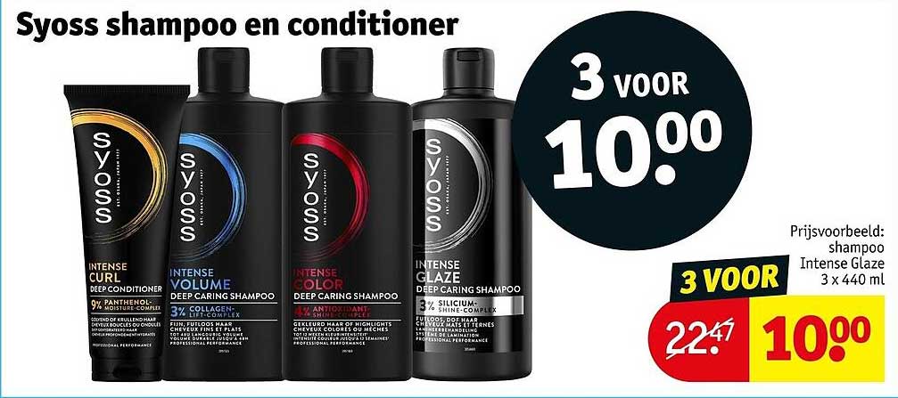 Syoss shampoo en conditioner