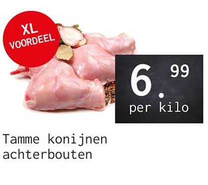 Tamme konijnen achterbouten XL VOORDEEL
