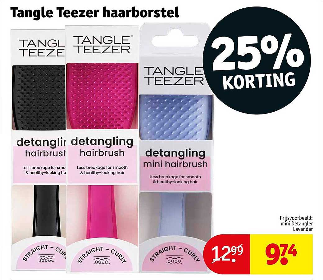 Tangle Teezer haarborstel 25% korting