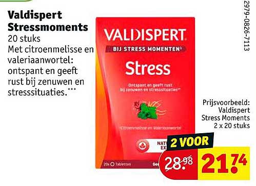 Valdispert Stressmoments 20 stuks