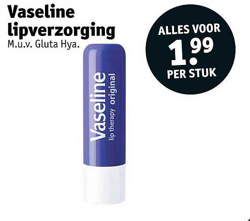 Vaseline lipverzorging M.u.v. Gluta Hya.