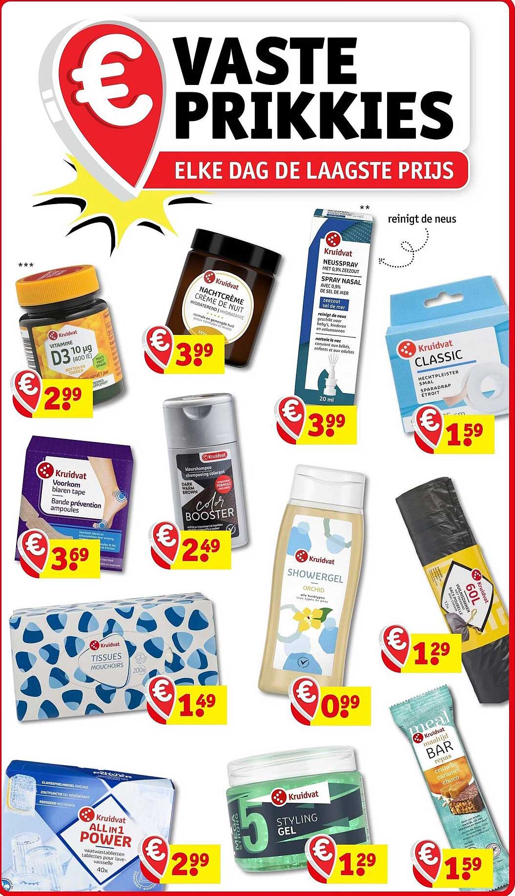 VASTE PRIKKIES - ELKE DAG DE LAAGSTE PRIJS