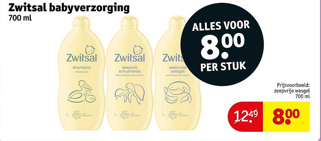 Zwitsal babyverzorging 700 ml