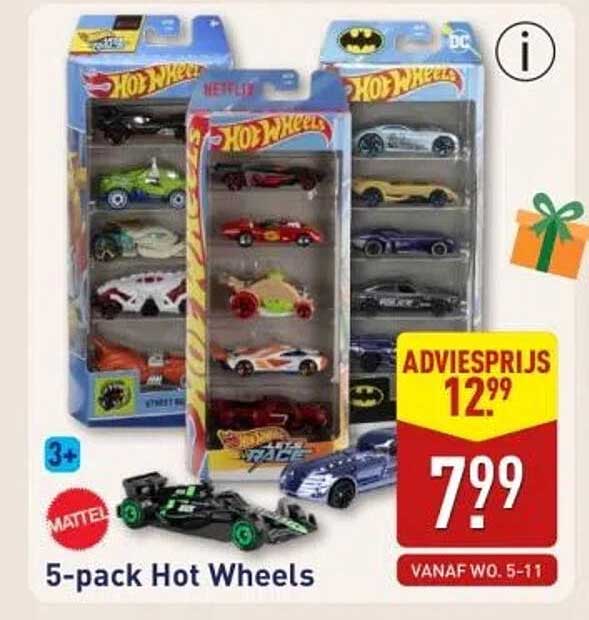 5-pack Hot Wheels