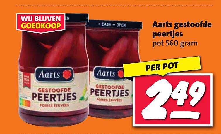 Aarts gestoofde peren  pot 560 gram