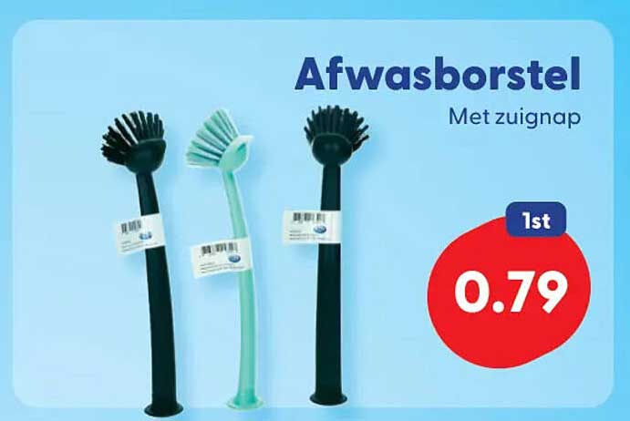 Afwasborstel Met zuignap