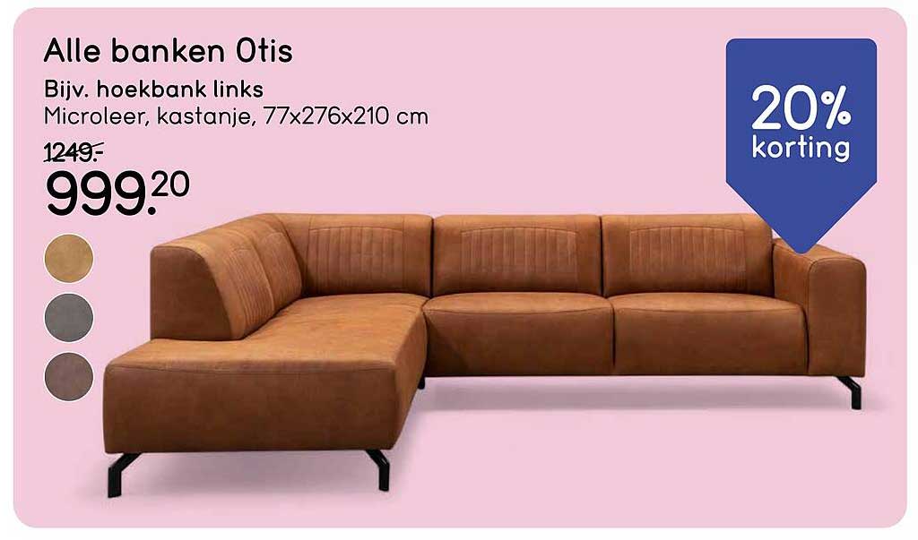 Alle banken 0tis, Bijv. hoekbank links