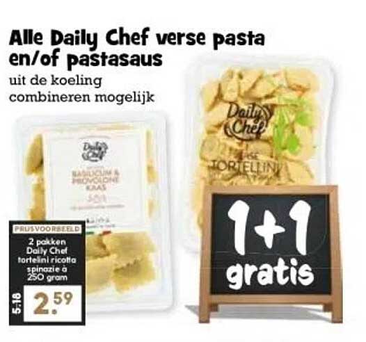 Alle Daily Chef verse pasta en/of pastasaus