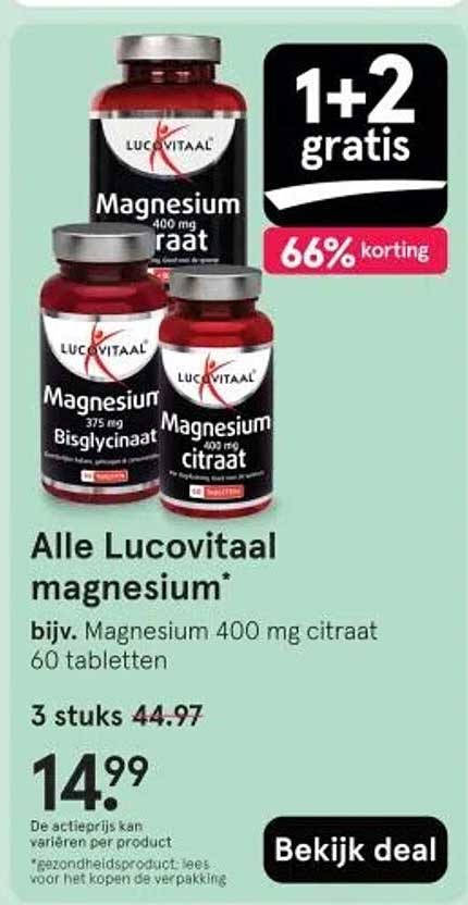 Alle Lucovitaal magnesium*