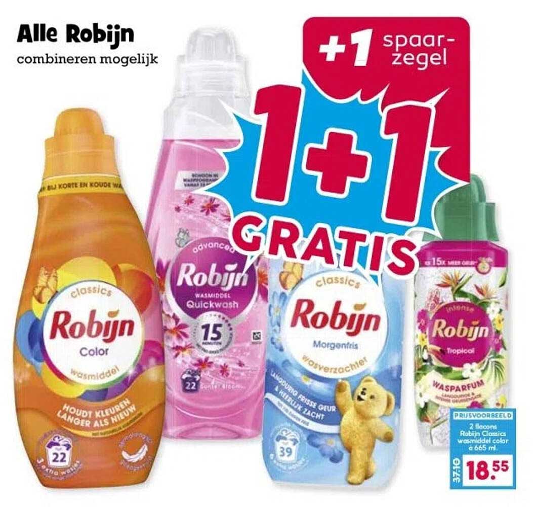 Alle Robijn
1 + 1 GRATIS