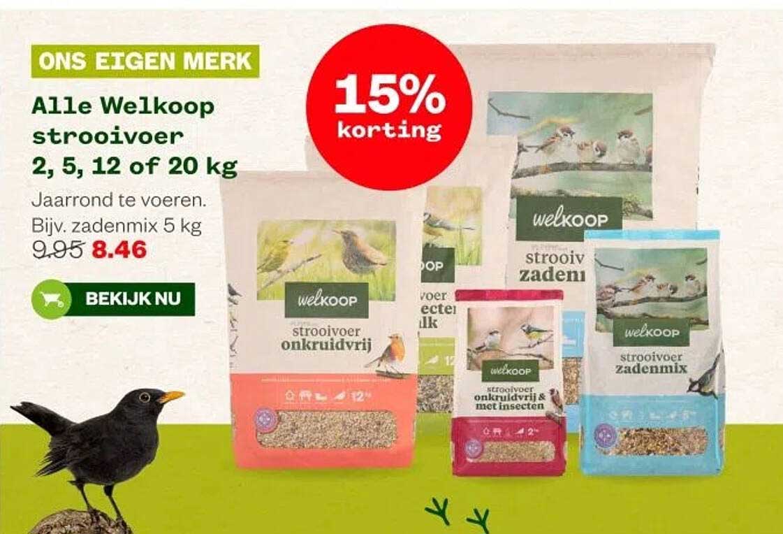 Alle Welkoop strooivoer 2, 5, 12 of 20 kg