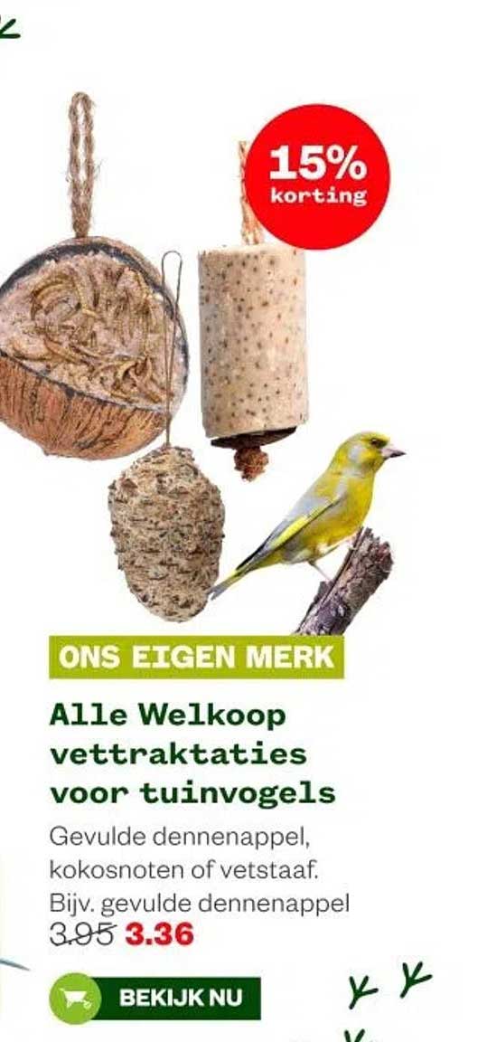Alle Welkoop vettraktaties voor tuinvogels