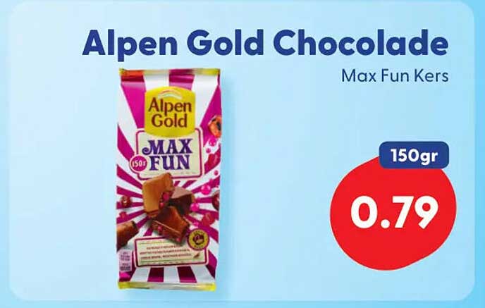 Alpen Gold Chocolade Max Fun Kers