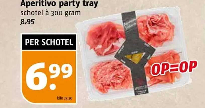 Aperitivo party tray schotel à 300 gram