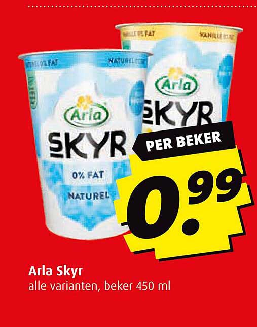 Arla Skyr alle varianten, beker 450 ml