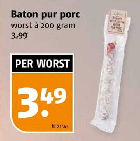 Baton pur porc